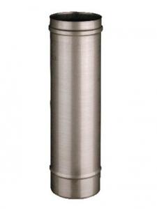 komínový díl - trubka 0,5m - DN 120mm (síla plechu 0,6mm)